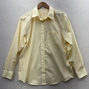 Foxcroft Women’s 14 Yellow Long Sleeve Wrinkle Free Shaped Fit Top